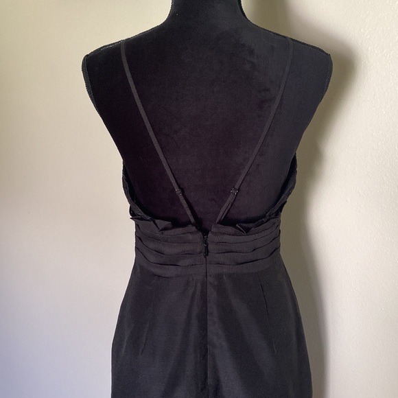 Free People v neck beaded mini dress black - Picture 8 of 12